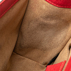 グッチ GGスプリーム チェーン ショルダーバッグ 409487 ベージュ レッド PVC レザー レディース GUCCI 【中古】