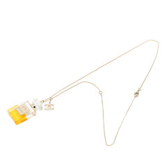 シャネル ココマーク No.5パフューム 香水ボトル ペンダント ネックレス B11A シルバー メタル レディース CHANEL 中古