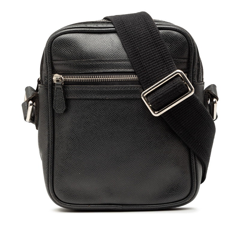 ルイ ヴィトン タイガ ディミトリ 斜め掛け ショルダーバッグ M32462 アルドワーズ ブラック レザー メンズ LOUIS VUITTON 【中古】
