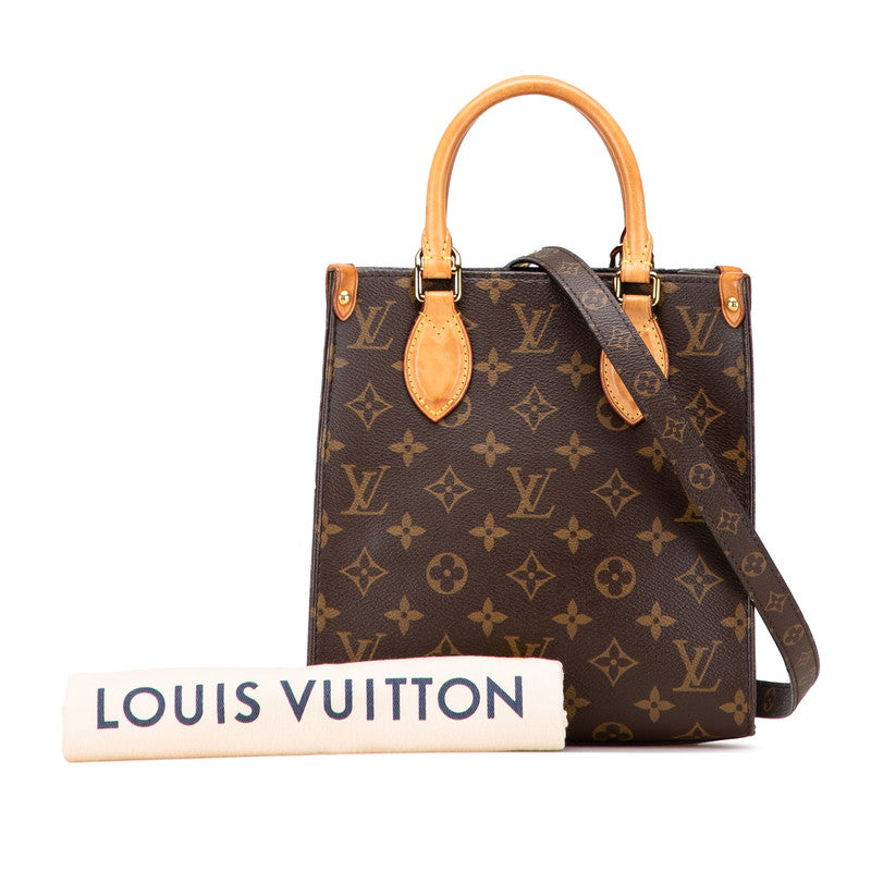 ルイ ヴィトン モノグラム サックプラBB ハンドバッグ ショルダーバッグ 2WAY M46265 ブラウン PVC レザー レディース LOUIS VUITTON 【中古】