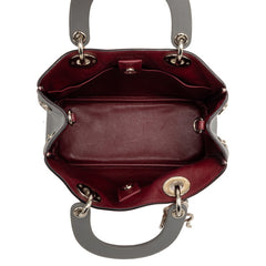 ディオール ディオリッシモ ハンドバッグ ショルダーバッグ 2WAY ピンク グレー レッド レザー レディース Dior 【中古】