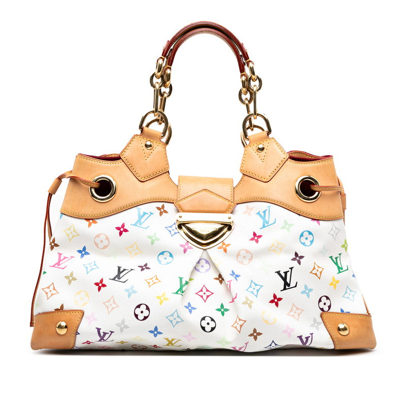 ルイ ヴィトン モノグラムマルチカラー ウルスラ ハンドバッグ M40123 ブロン ホワイト PVC レザー レディース LOUIS VUITTON 【中古】