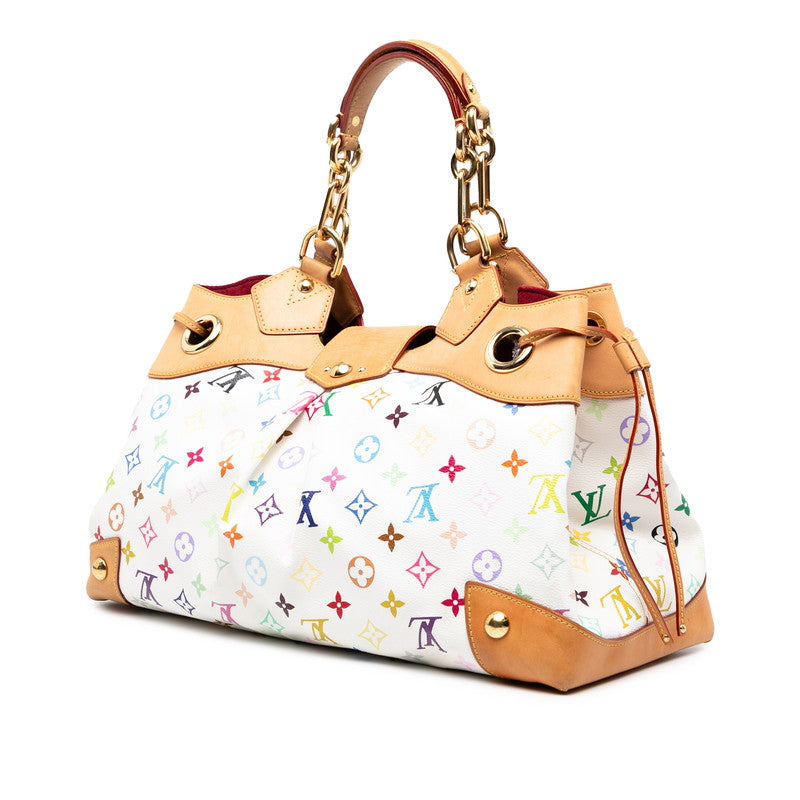 ルイ ヴィトン モノグラムマルチカラー ウルスラ ハンドバッグ M40123 ブロン ホワイト PVC レザー レディース LOUIS VUITTON 【中古】
