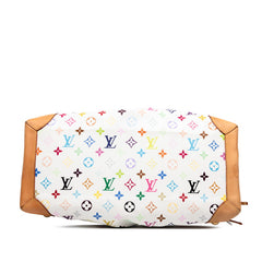 ルイ ヴィトン モノグラムマルチカラー ウルスラ ハンドバッグ M40123 ブロン ホワイト PVC レザー レディース LOUIS VUITTON 【中古】