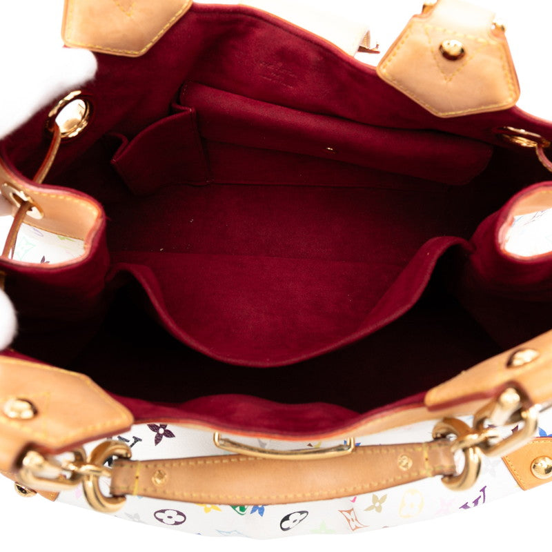 ルイ ヴィトン モノグラムマルチカラー ウルスラ ハンドバッグ M40123 ブロン ホワイト PVC レザー レディース LOUIS VUITTON 【中古】