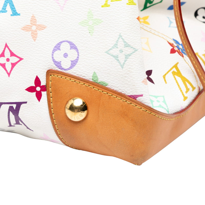 ルイ ヴィトン モノグラムマルチカラー ウルスラ ハンドバッグ M40123 ブロン ホワイト PVC レザー レディース LOUIS VUITTON 【中古】