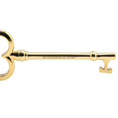 ティファニー キー トレフォイル ネックレス K18YG イエローゴールド レディース TIFFANY&Co. 【中古】