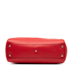 グッチ ダイアナ バンブー ハンドバッグ ショルダーバッグ 2WAY 308360 レッド ブラウン レザー レディース GUCCI 【中古】