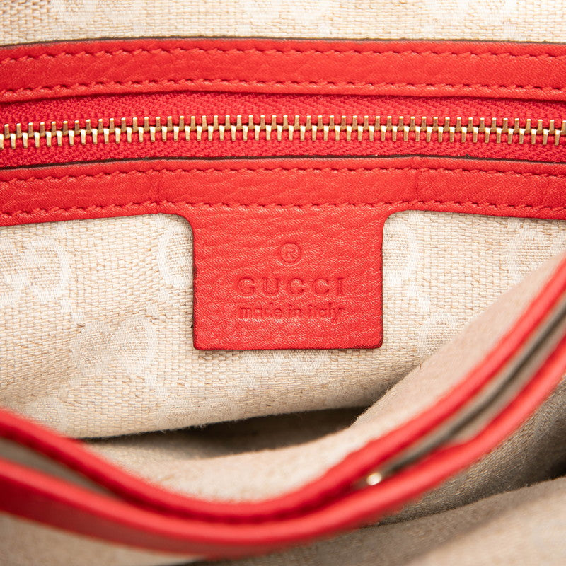 グッチ ダイアナ バンブー ハンドバッグ ショルダーバッグ 2WAY 308360 レッド ブラウン レザー レディース GUCCI 【中古】