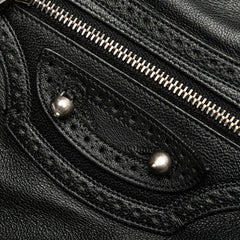バレンシアガ ネオ クラシック シティ ショルダーバッグ ハンドバッグ 2WAY ブラック レザー レディース BALENCIAGA 【中古】