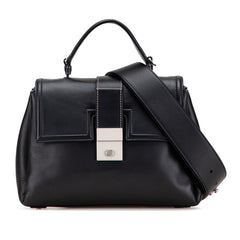 ボッテガヴェネタ ピアッツァ ハンドバッグ ショルダーバッグ 2WAY ブラック レザー レディース BOTTEGAVENETA 【中古】