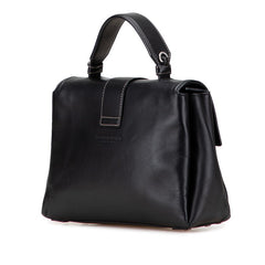 ボッテガヴェネタ ピアッツァ ハンドバッグ ショルダーバッグ 2WAY ブラック レザー レディース BOTTEGAVENETA 【中古】