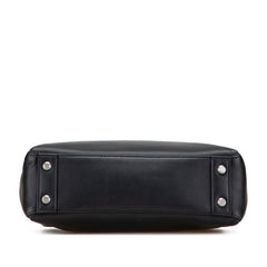 ボッテガヴェネタ ピアッツァ ハンドバッグ ショルダーバッグ 2WAY ブラック レザー レディース BOTTEGAVENETA 【中古】