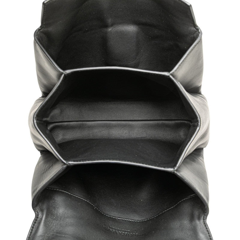 ボッテガヴェネタ ピアッツァ ハンドバッグ ショルダーバッグ 2WAY ブラック レザー レディース BOTTEGAVENETA 【中古】