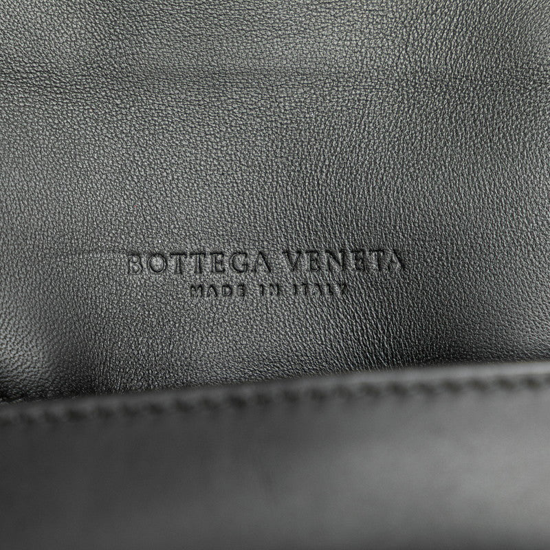 ボッテガヴェネタ ピアッツァ ハンドバッグ ショルダーバッグ 2WAY ブラック レザー レディース BOTTEGAVENETA 【中古】