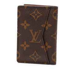 ルイ ヴィトン モノグラム オーガナイザー ドゥ ポッシュ カードケース M60502 ブラウン PVC レザー レディース LOUIS VUITTON 【中古】