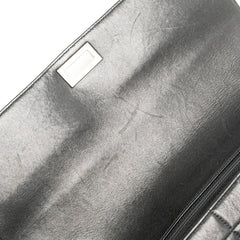 シャネル 2.55 チョコバー チェーン ショルダーバッグ ブラック ラムスキン レディース CHANEL 【中古】