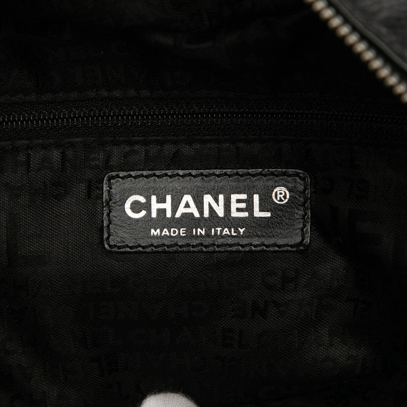 シャネル ココマーク メッシュ ハンドバッグ ミニボストンバッグ ブラック キャビアスキン レディース CHANEL 【中古】