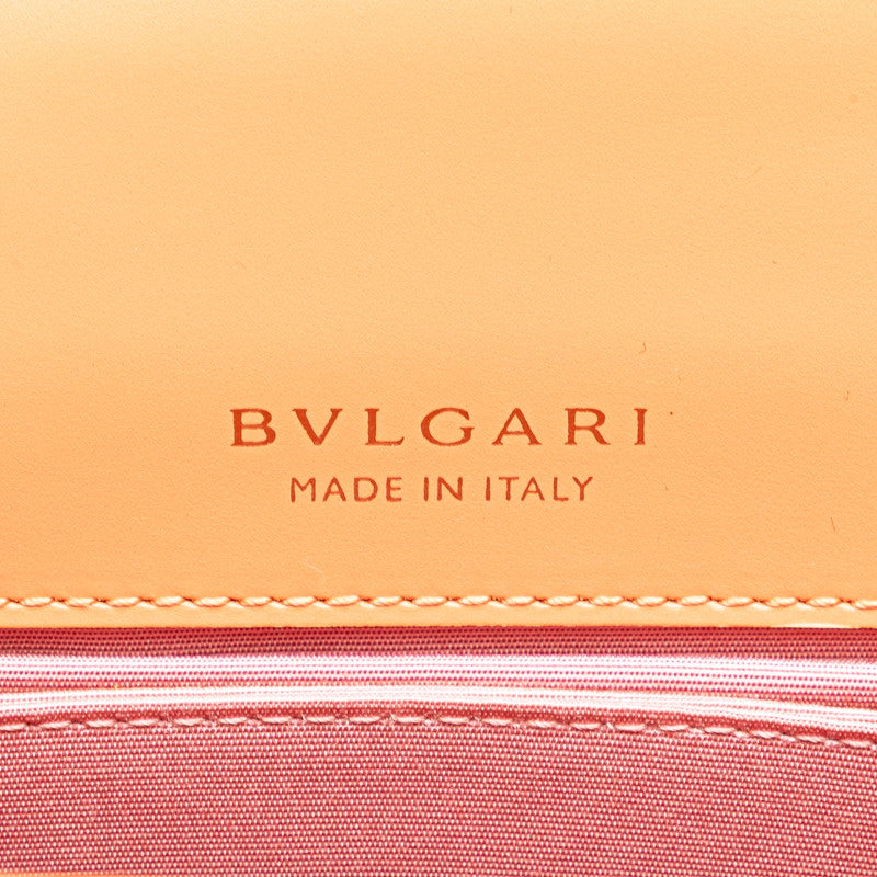 ブルガリ セルペンティ フォーエバー ハンドバッグ ショルダーバッグ 2WAY オレンジ レザー レディース BVLGARI 【中古】