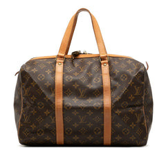 ルイ ヴィトン モノグラム サックスープル35 ボストンバッグ ハンドバッグ M41626 ブラウン PVC レザー レディース LOUIS VUITTON 【中古】
