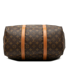 ルイ ヴィトン モノグラム サックスープル35 ボストンバッグ ハンドバッグ M41626 ブラウン PVC レザー レディース LOUIS VUITTON 【中古】