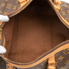 ルイ ヴィトン モノグラム サックスープル35 ボストンバッグ ハンドバッグ M41626 ブラウン PVC レザー レディース LOUIS VUITTON 【中古】