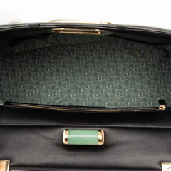 ブルガリ イザベラ ロッセリーニ ハンドバッグ ブラック レザー レディース BVLGARI 【中古】