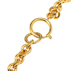 シャネル マトラッセ ヴィンテージ ココマーク チェーン ペンダントネックレス ゴールド メッキ レディース CHANEL 【中古】