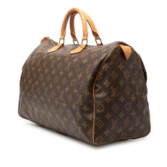 ルイ ヴィトン モノグラム スピーディ40 ハンドバッグ ボストンバッグ M41522 ブラウン PVC レザー レディース LOUIS VUITTON 【中古】