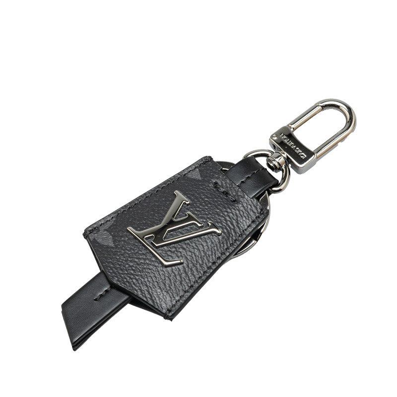 ルイ ヴィトン モノグラム エクリプス ポルトクレ クロッシュ キーホルダー M63620 ブラック PVC レザー メンズ LOUIS VUITTON 【中古】