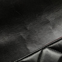 シャネル マトラッセ ダイアナ22 斜め掛け チェーン ショルダーバッグ A01164 ブラック ラムスキン レディース CHANEL 【中古】