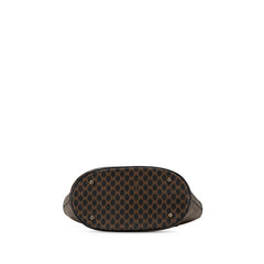 セリーヌ マカダム ハンドバッグ トートバッグ ブラック ブラウン PVC レザー レディース CELINE 【中古】