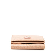 グッチ GGマーモント ダブルG 三つ折り財布 コンパクトウォレット 735212 ピンク レザー レディース GUCCI 中古