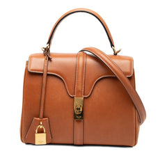 セリーヌ スモール 16セーズ ショルダーバッグ ハンドバッグ 2WAY ブラウン レザー レディース CELINE 【中古】