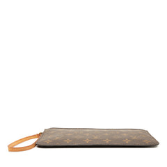 ルイ ヴィトン モノグラム ネヴァーフル 付属 ポーチ ブラウン PVC レザー レディース LOUIS VUITTON 【中古】