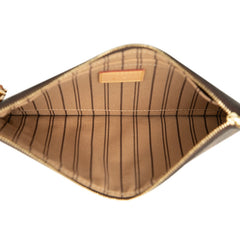 ルイ ヴィトン モノグラム ネヴァーフル 付属 ポーチ ブラウン PVC レザー レディース LOUIS VUITTON 【中古】