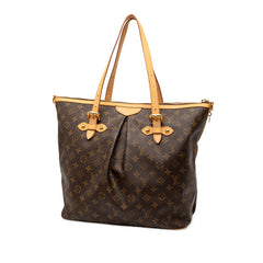 ルイ ヴィトン モノグラム パレルモGM トートバッグ ショルダーバッグ 2WAY M40146 ブラウン PVC レザー レディース LOUIS VUITTON 【中古】