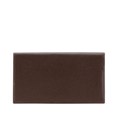 エルメス MC2 フレミング 札入れ エベーヌ ダークブラウン ヴォーエプソン レディース HERMES 【中古】