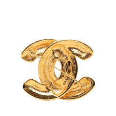 シャネル マトラッセ ココマーク ブローチ ゴールド メッキ レディース CHANEL 【中古】