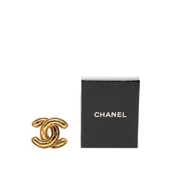 シャネル マトラッセ ココマーク ブローチ ゴールド メッキ レディース CHANEL 【中古】