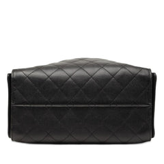シャネル シャネル25 スモール ハンドバッグ チェーン ショルダー AS5293 ブラック キャビアスキン レディース CHANEL 【中古】
