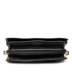 プラダ 斜め掛け ショルダーバッグ ブラック ヴィッテロダイノレザー レディース PRADA 【中古】