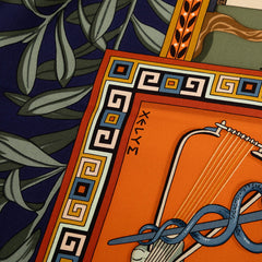 エルメス カレ90 MUSIQUE DES DIEUX 神々の音楽 スカーフ 大判 マルチカラー シルク レディース HERMES 【中古】