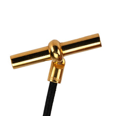 エルメス グレナン チョーカー ブラック ゴールド レザー メッキ レディース HERMES 【中古】