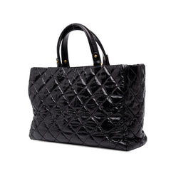 シャネル マトラッセ 2.55 ハンドバッグ チェーン ショルダーバッグ 2WAY ブラック パテントレザー レディース CHANEL 中古
