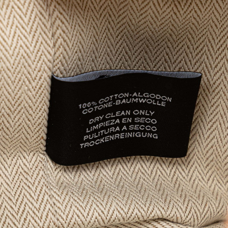 エルメス ブリッドアブラックPM ハンドバッグ オレンジ キャンバス レディース HERMES 【中古】