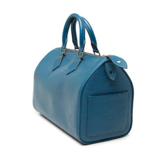 ルイ ヴィトン エピ スピーディ25 ハンドバッグ ミニボストンバッグ M43015 トレドブルー レザー レディース LOUIS VUITTON 【中古】