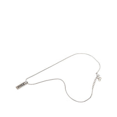 ディオール ヴィンテージ ロゴプレート ネックレス ペンダント シルバー メタル レディース Dior 【中古】