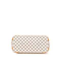 ルイ ヴィトン ダミエ アズール ハムステッドMM ワンショルダーバッグ トートバッグ N51206 ホワイト PVC レザー レディース LOUIS VUITTON 【中古】