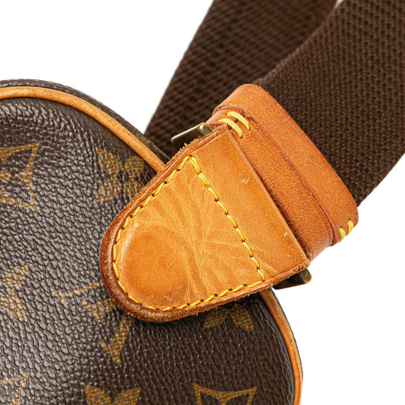 ルイ ヴィトン モノグラム ポシェットガンジュ ボディバッグ ウエストバッグ M51870 ブラウン PVC レザー メンズ LOUIS VUITTON 【中古】